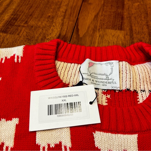 Rowing Blazers x Warm & Wonderful Women’s Diana Edition Sheep Sweater NWT XXL - Picture 3 of 11